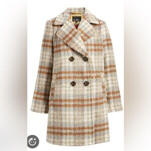 Sam Edelman Wool Blend Plaid Jacket